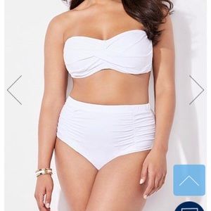 Swimsuits for All White High Waisted Bikini